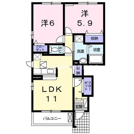 グラシオッソⅡの物件間取画像